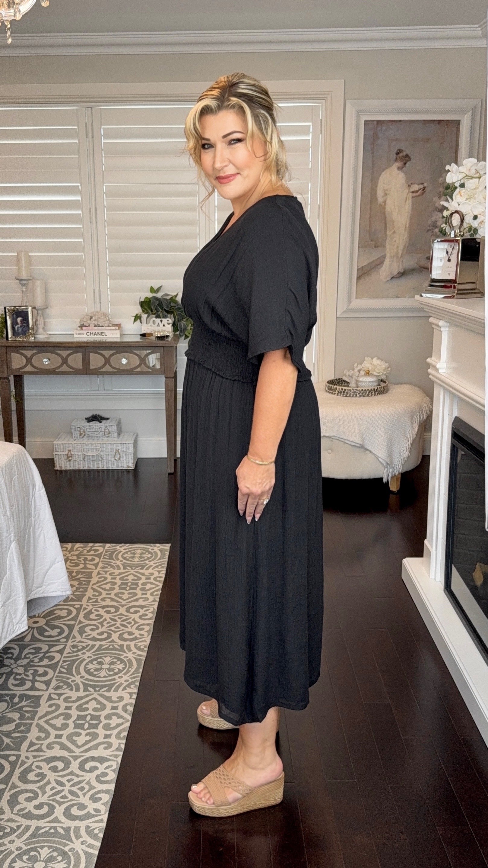 JUST ARRIVED Poppy Dress in Black