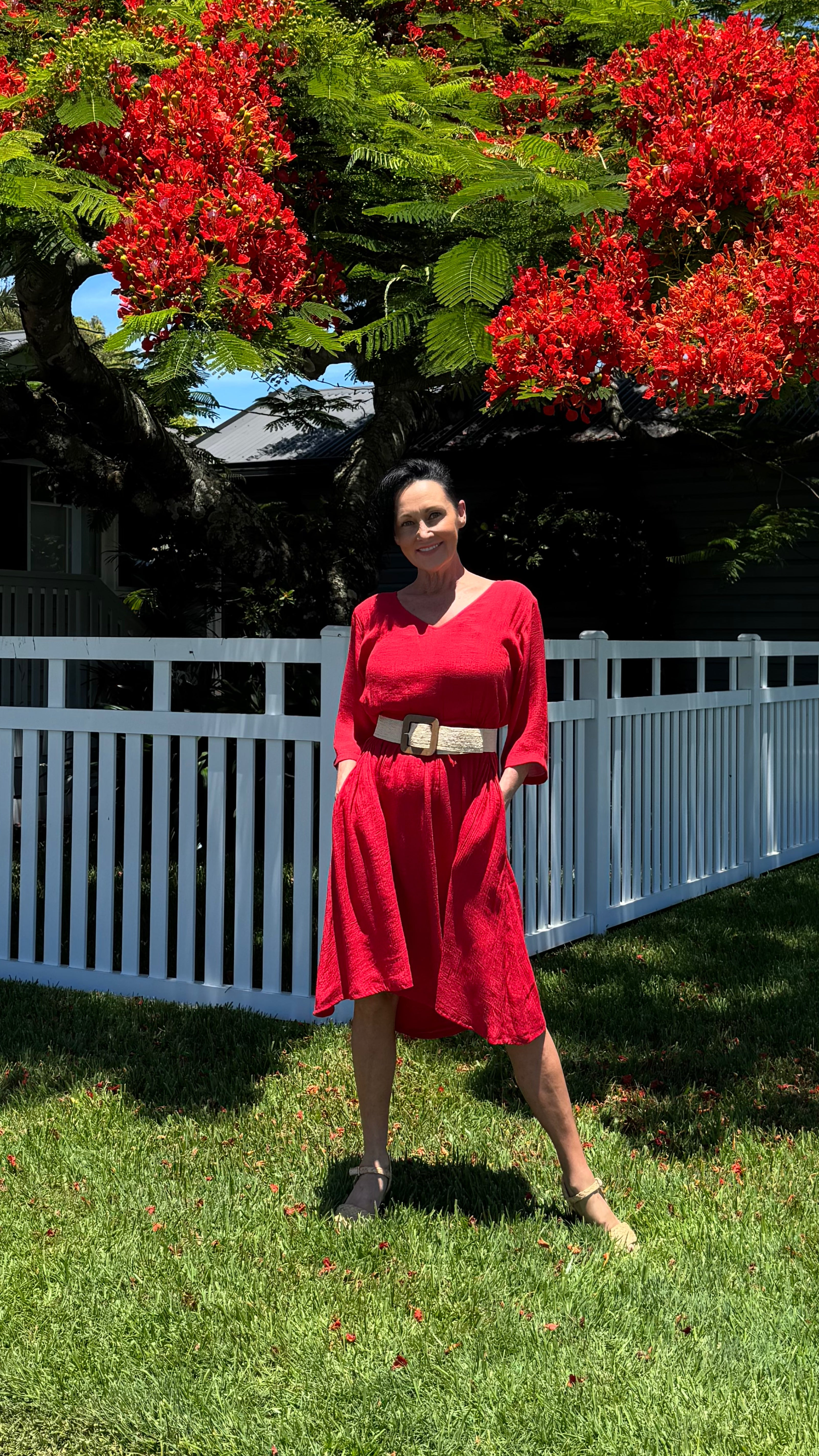 JUST ARRIVED Oh Carol Dress Red