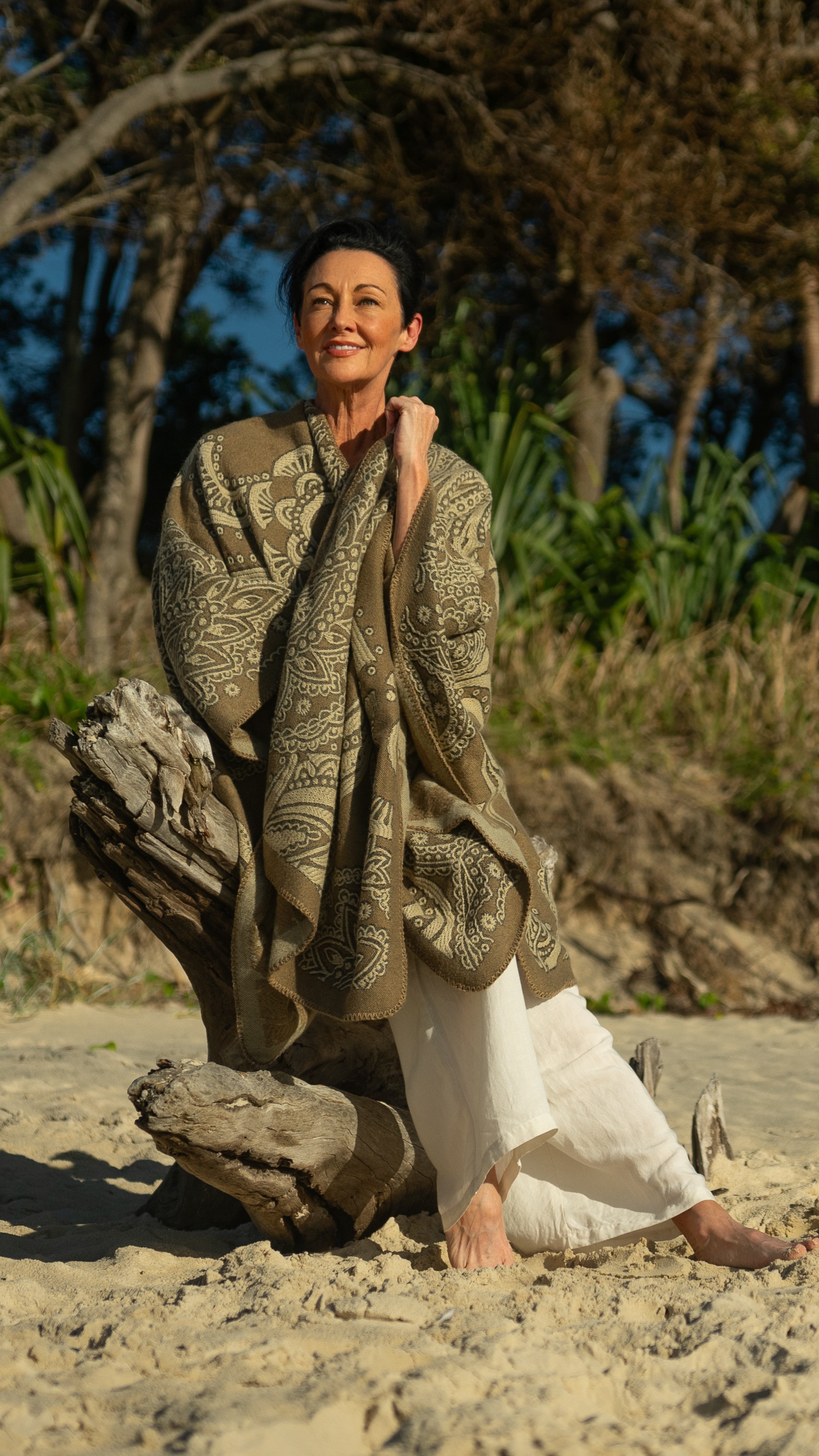 NEW Lucia Cape Poncho Paisley