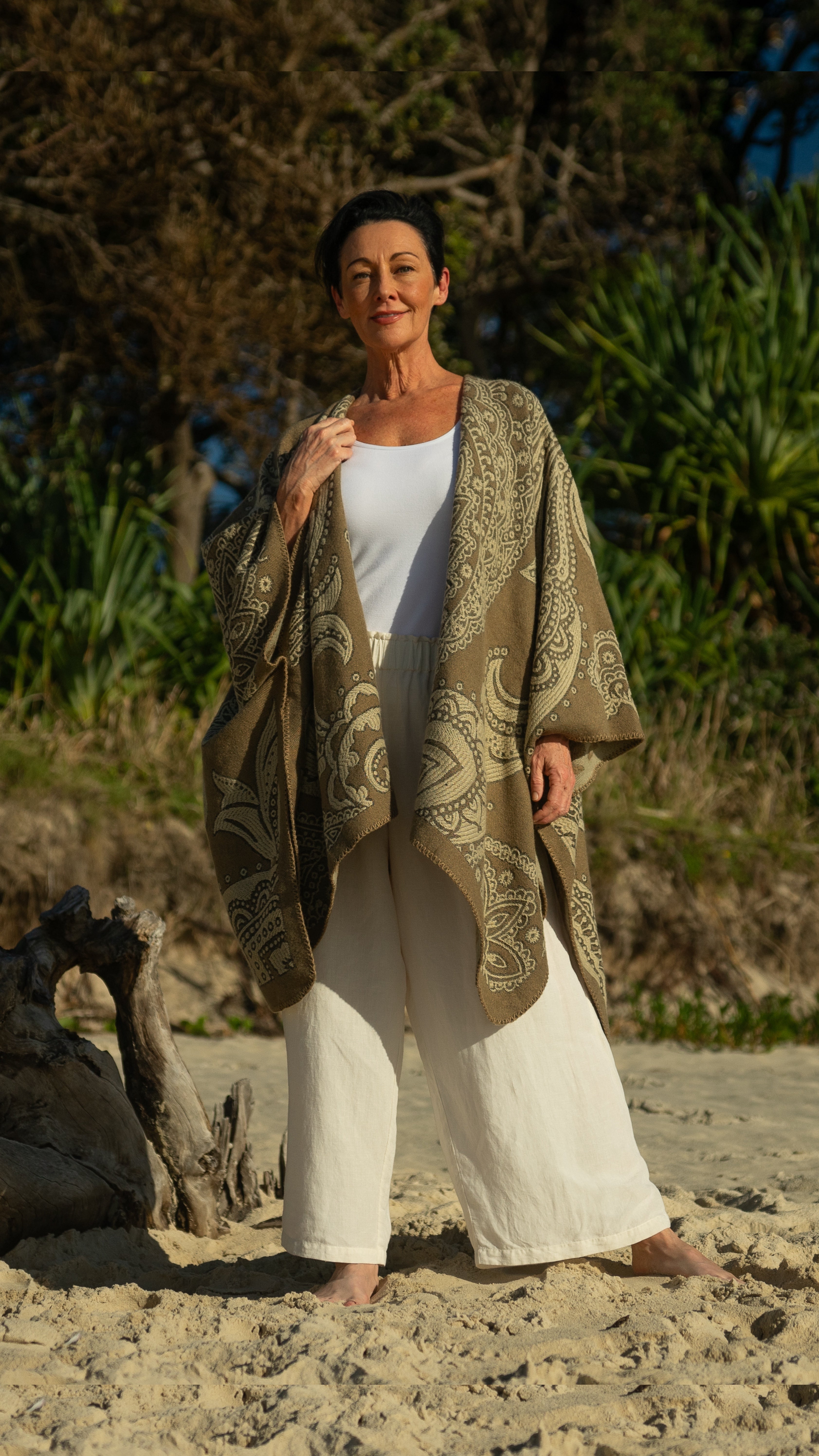 NEW Lucia Cape Poncho Paisley