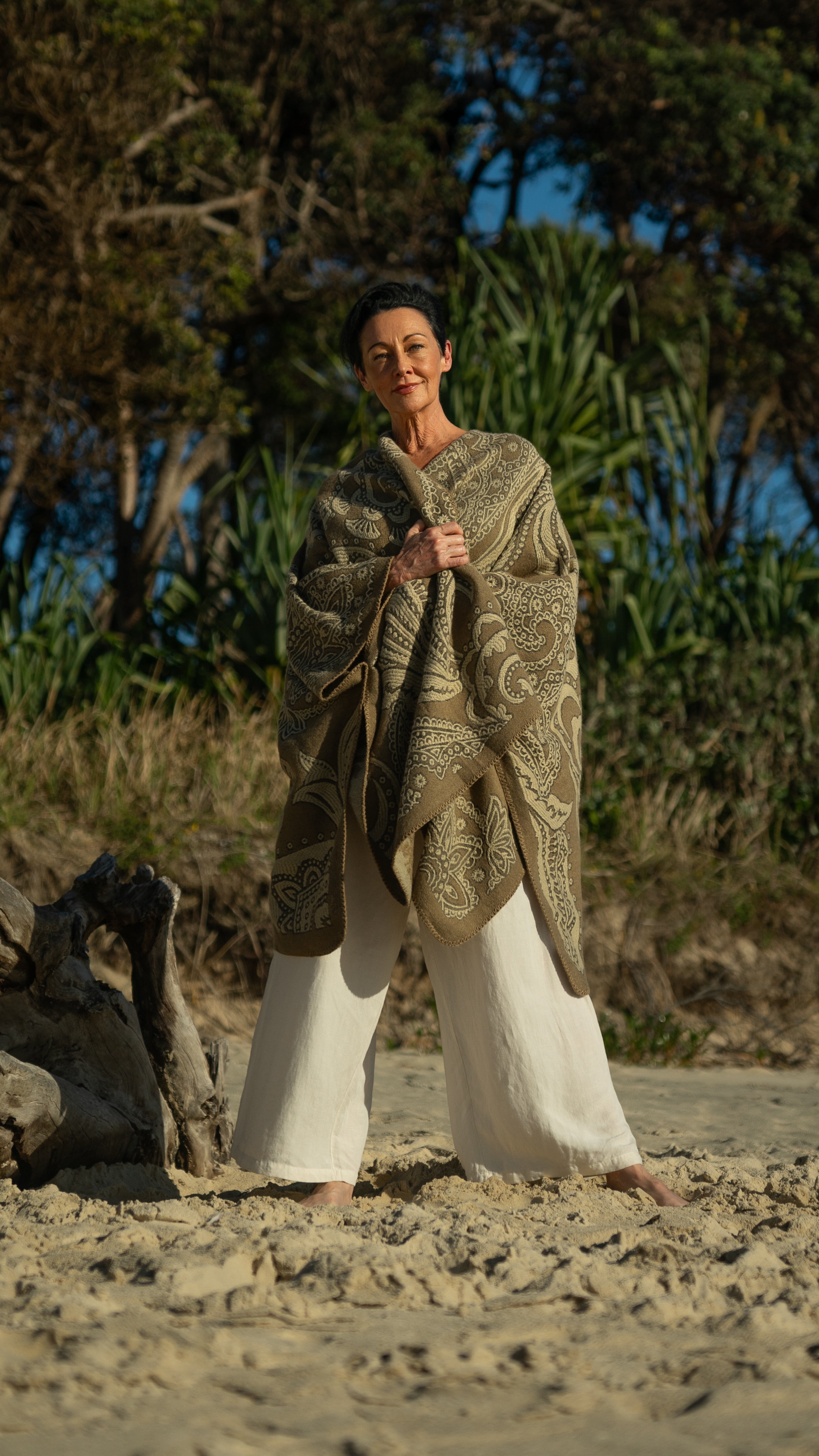 NEW Lucia Cape Poncho Paisley