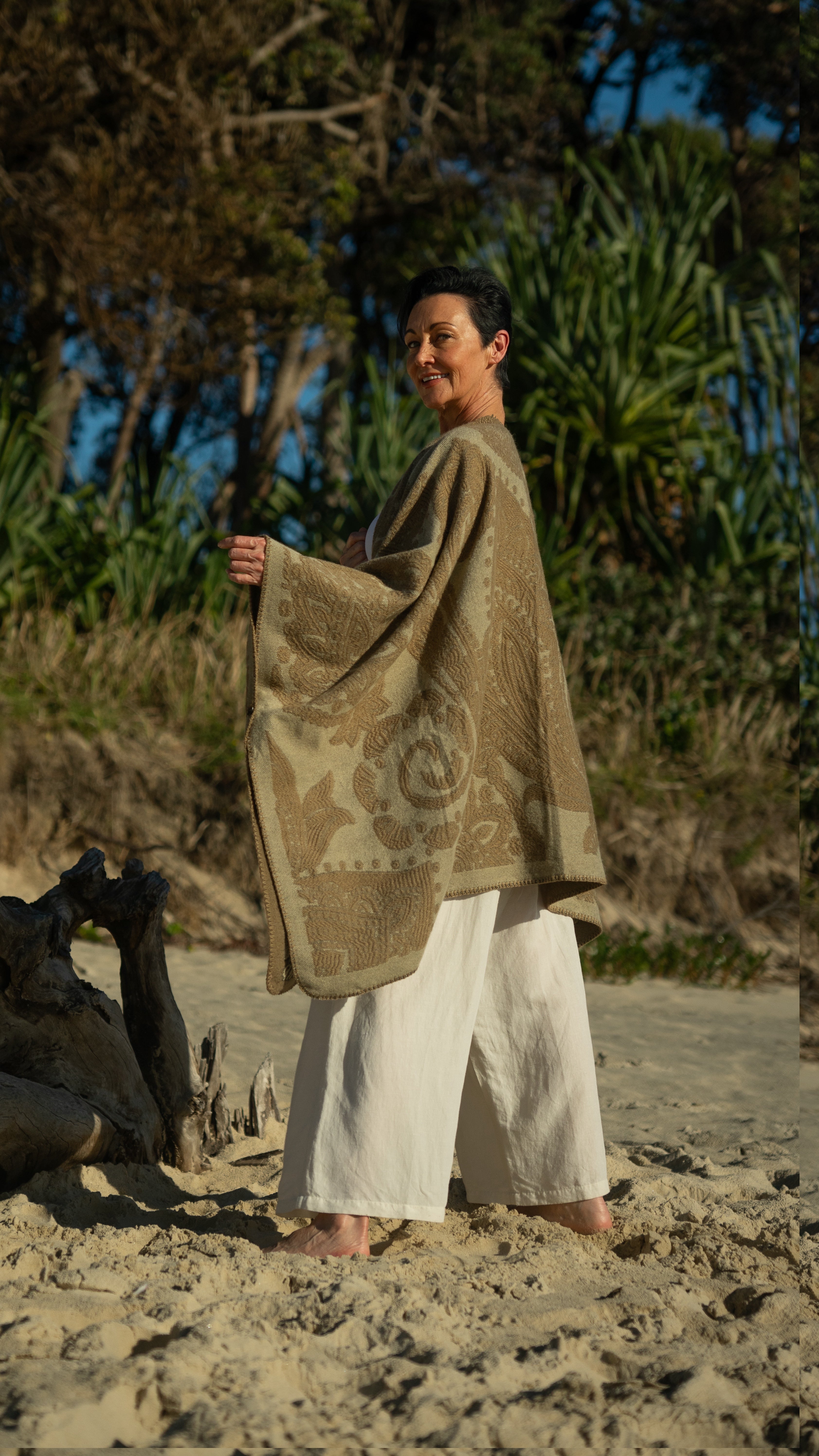 NEW Lucia Cape Poncho Paisley