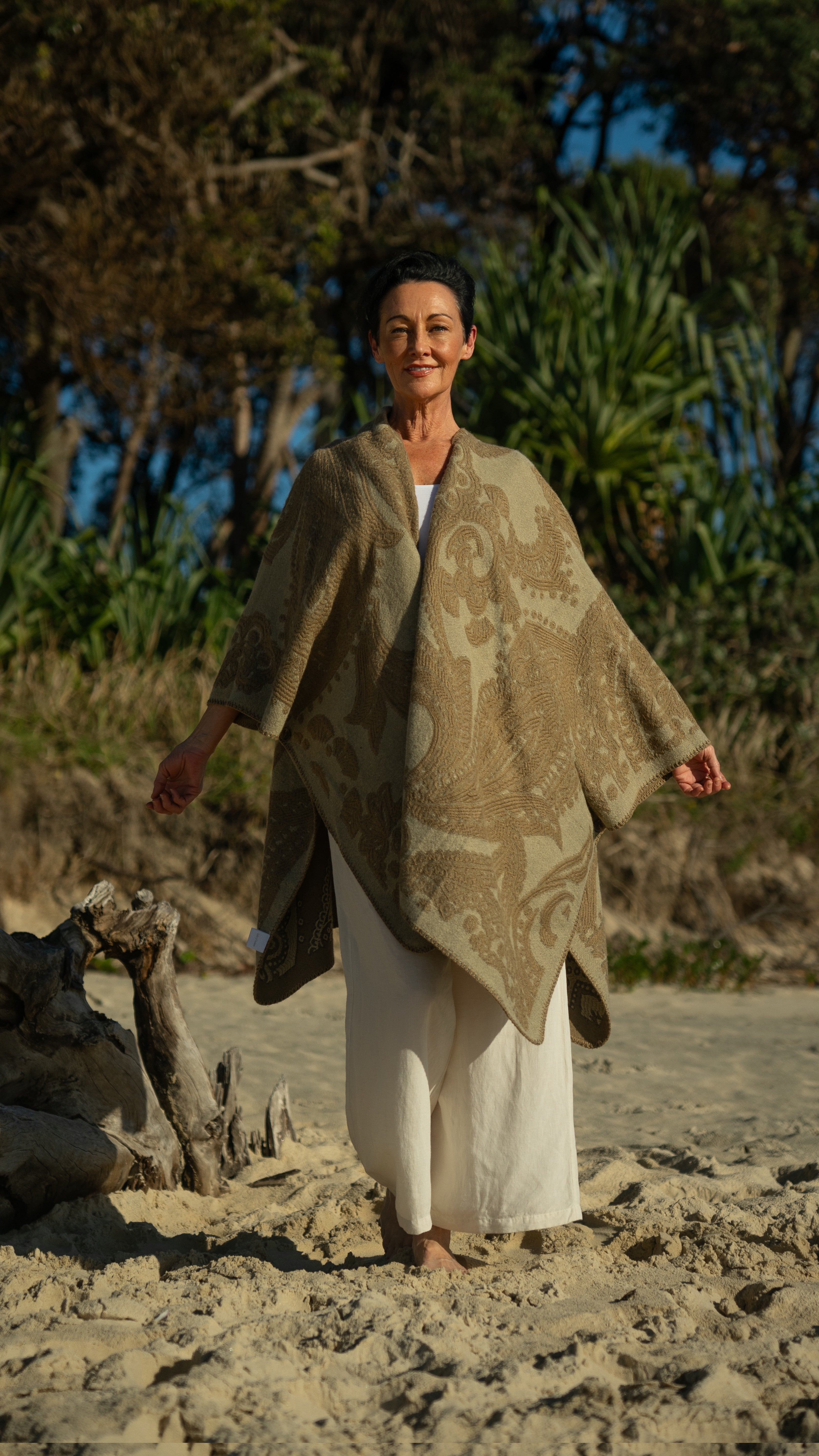 NEW Lucia Cape Poncho Paisley