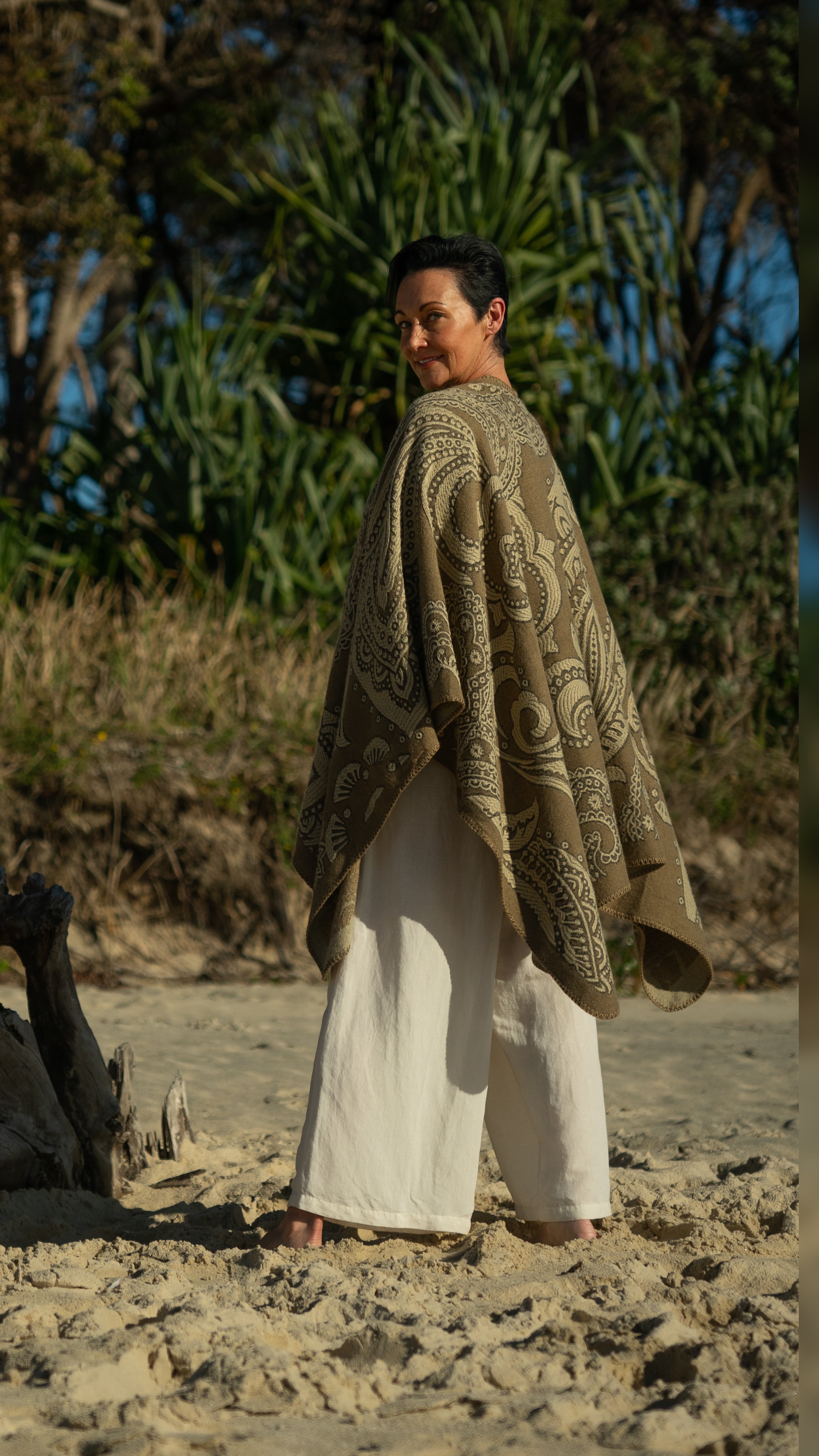 NEW Lucia Cape Poncho Paisley