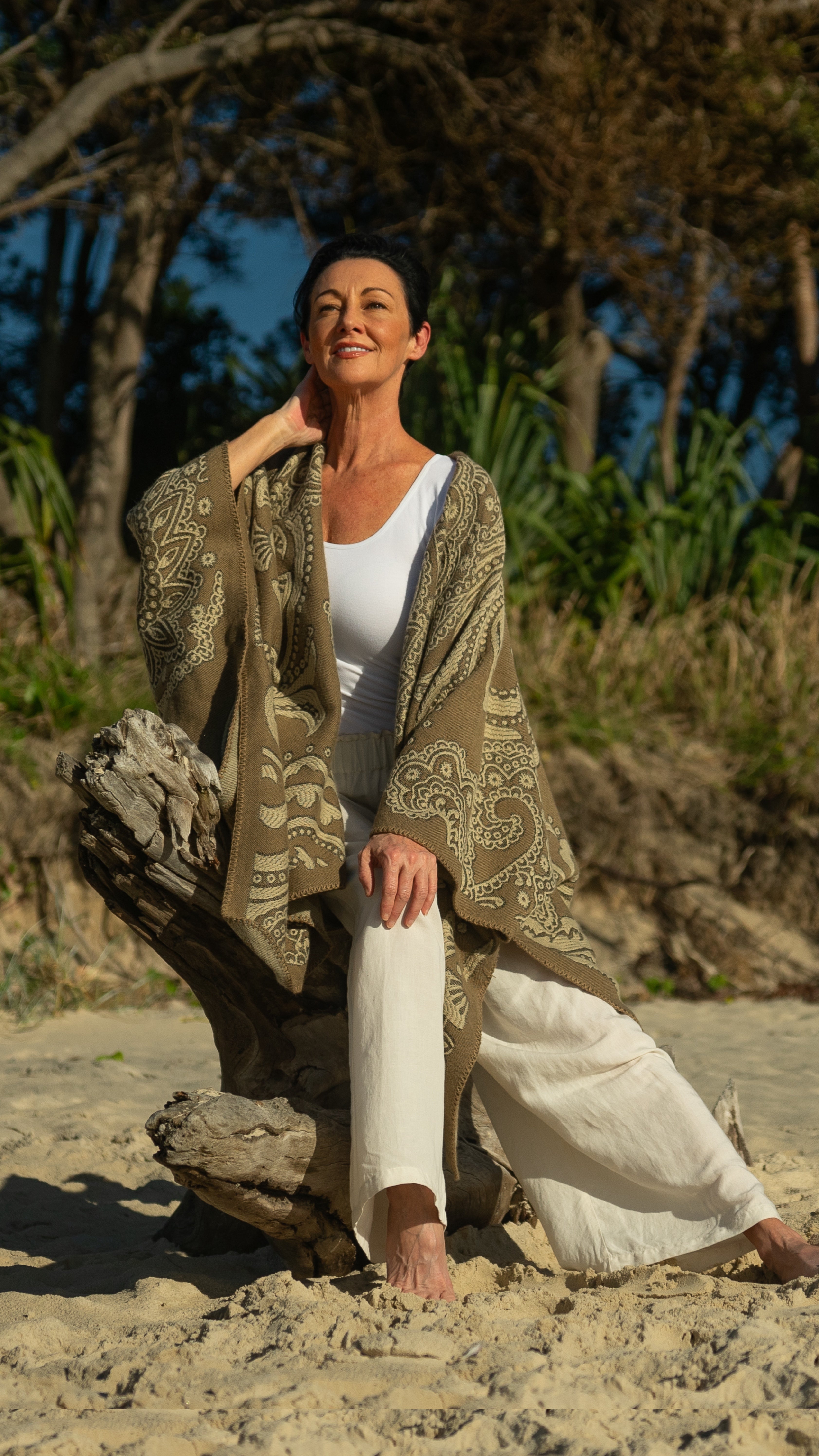 NEW Lucia Cape Poncho Paisley