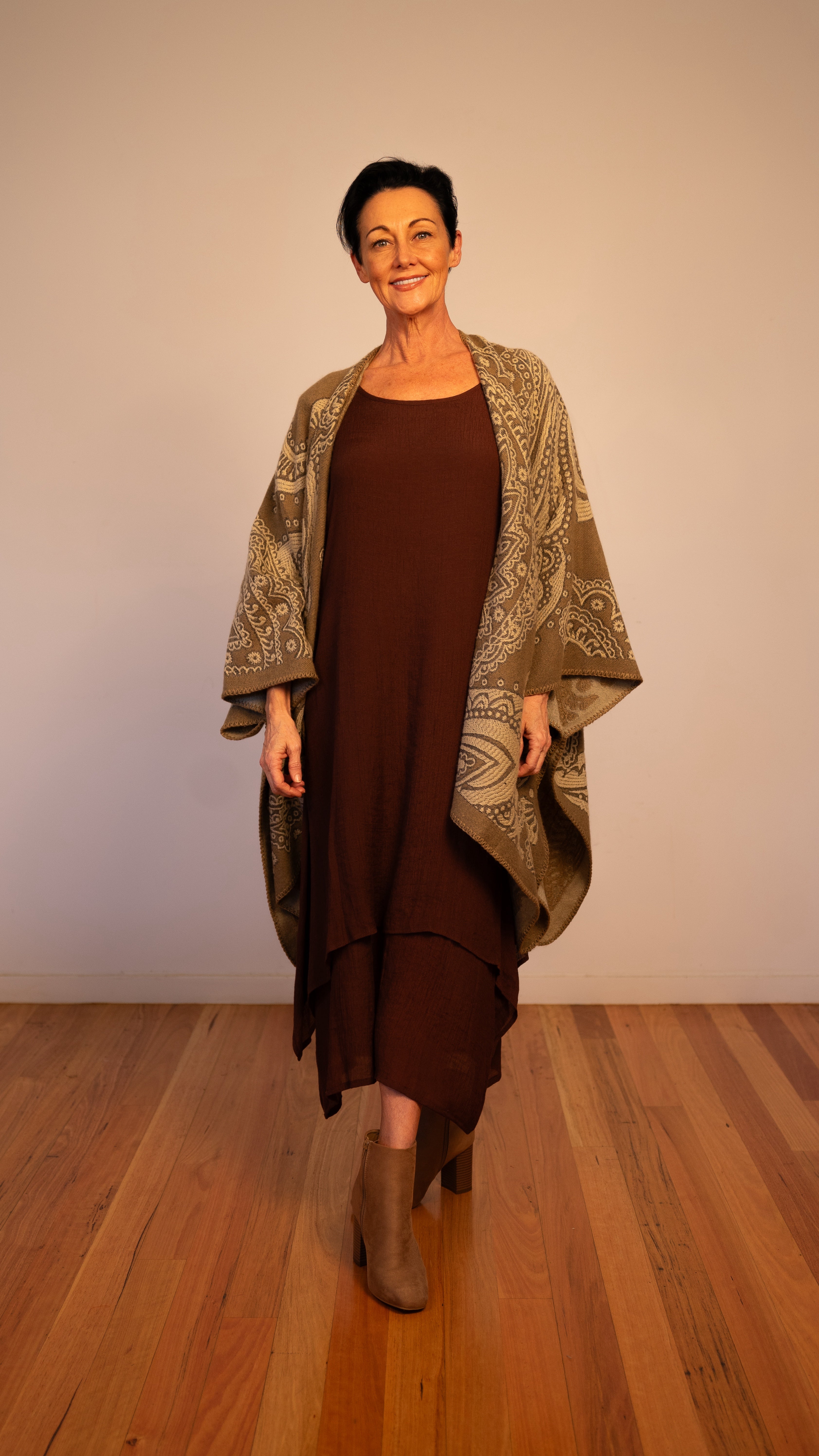 NEW Lucia Cape Poncho Paisley