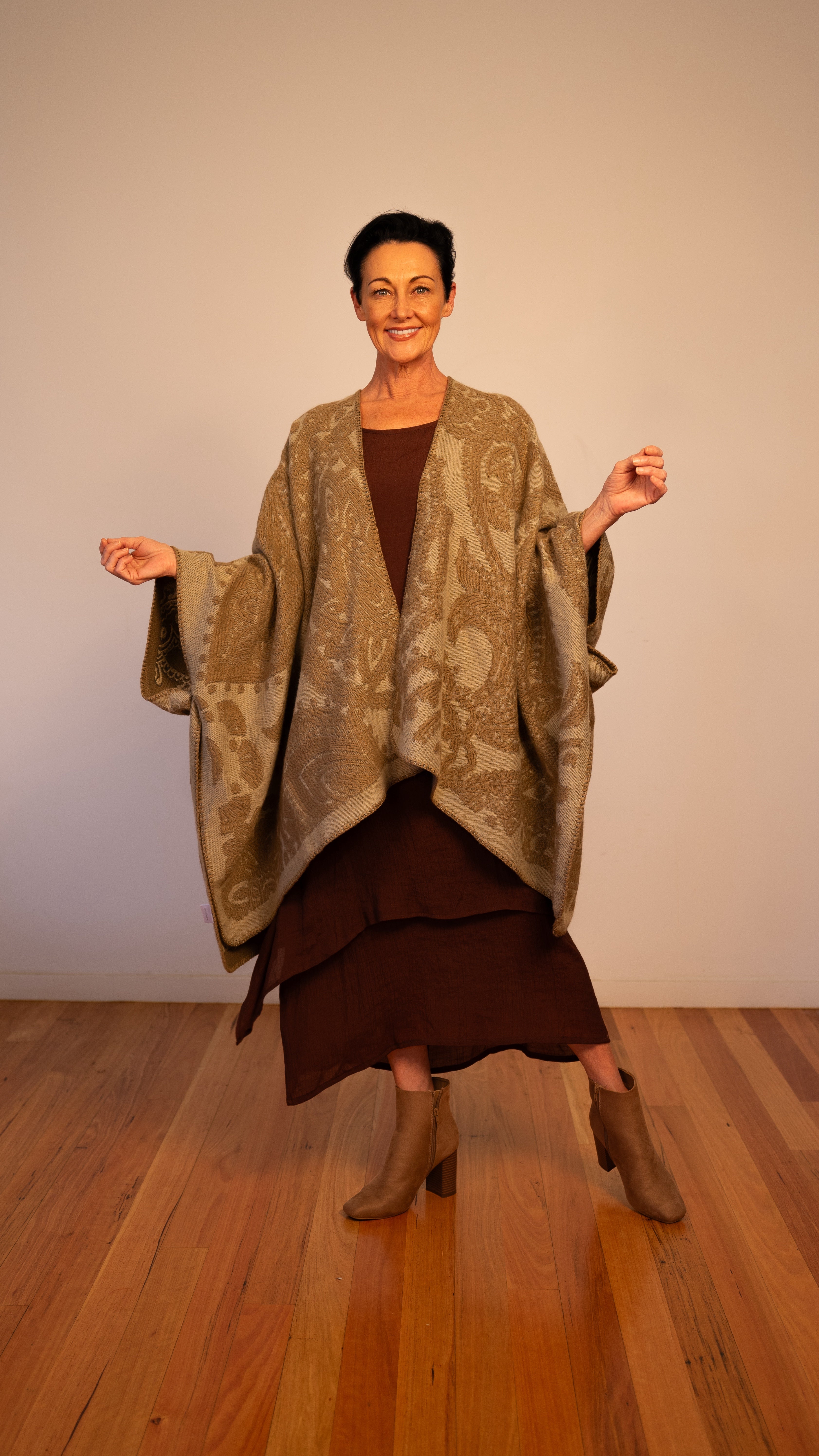 NEW Lucia Cape Poncho Paisley
