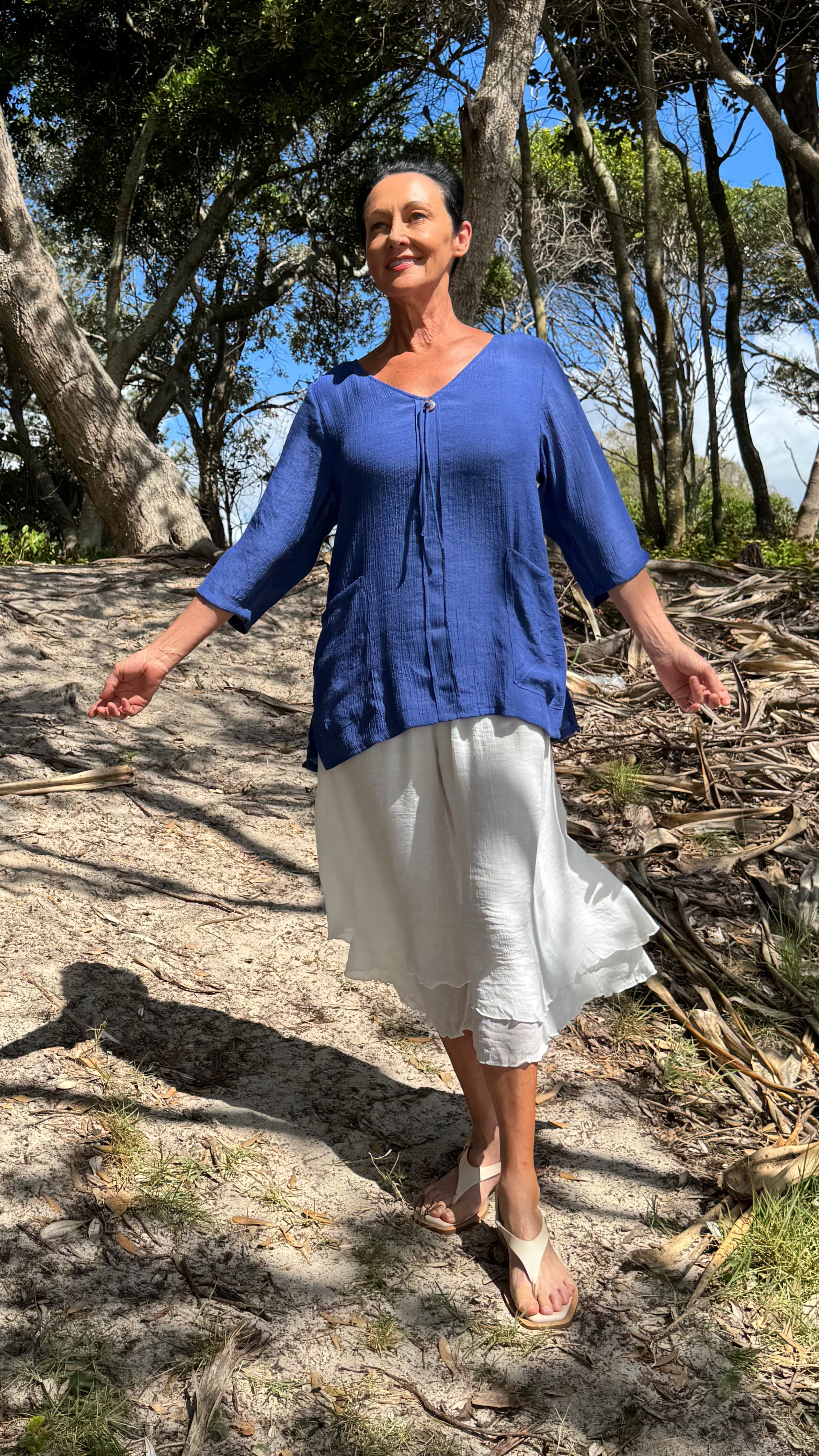 New Pocket Top New Colour Cobalt Blue