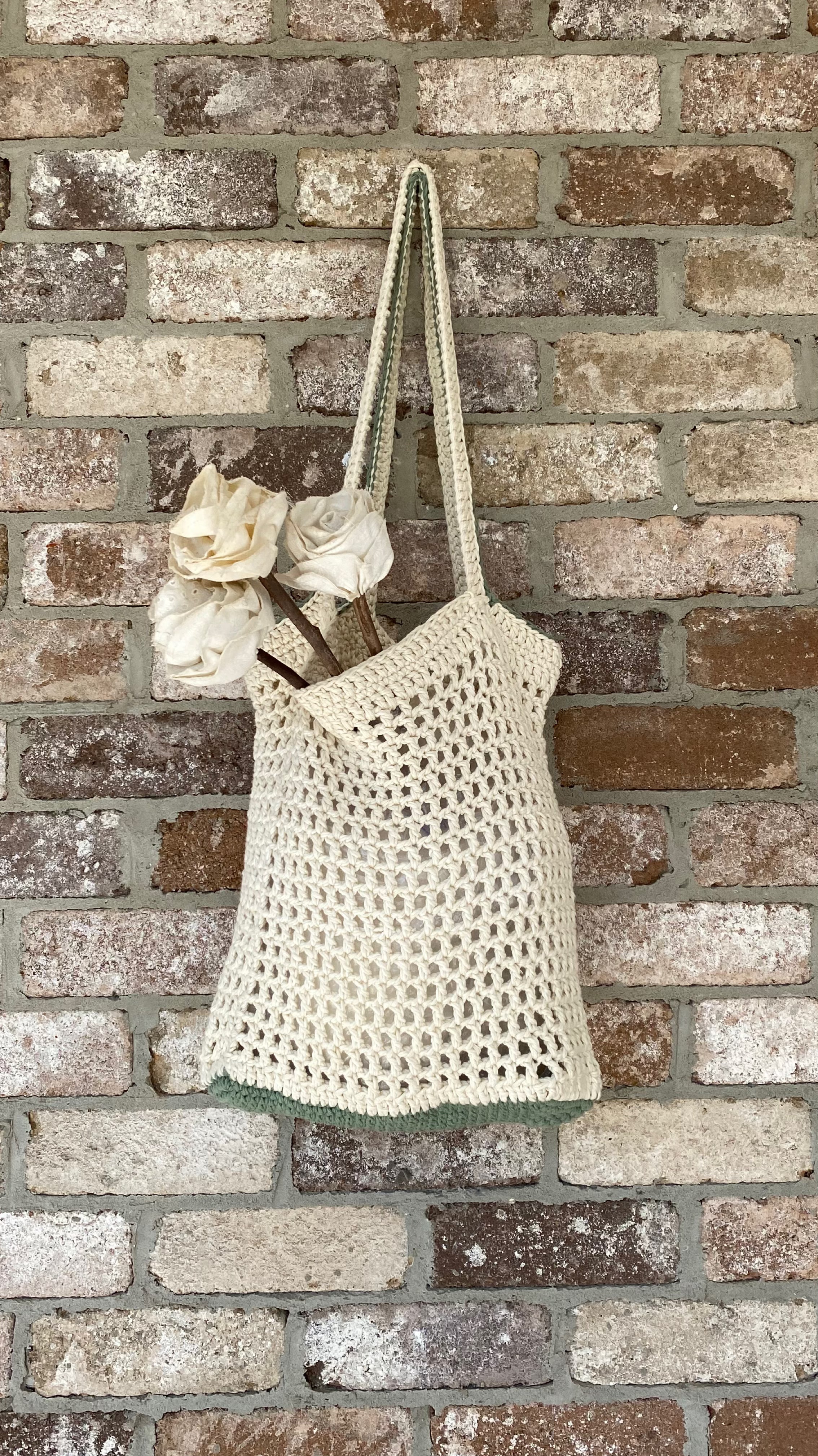 NEW Organic Cotton Crochet Bag