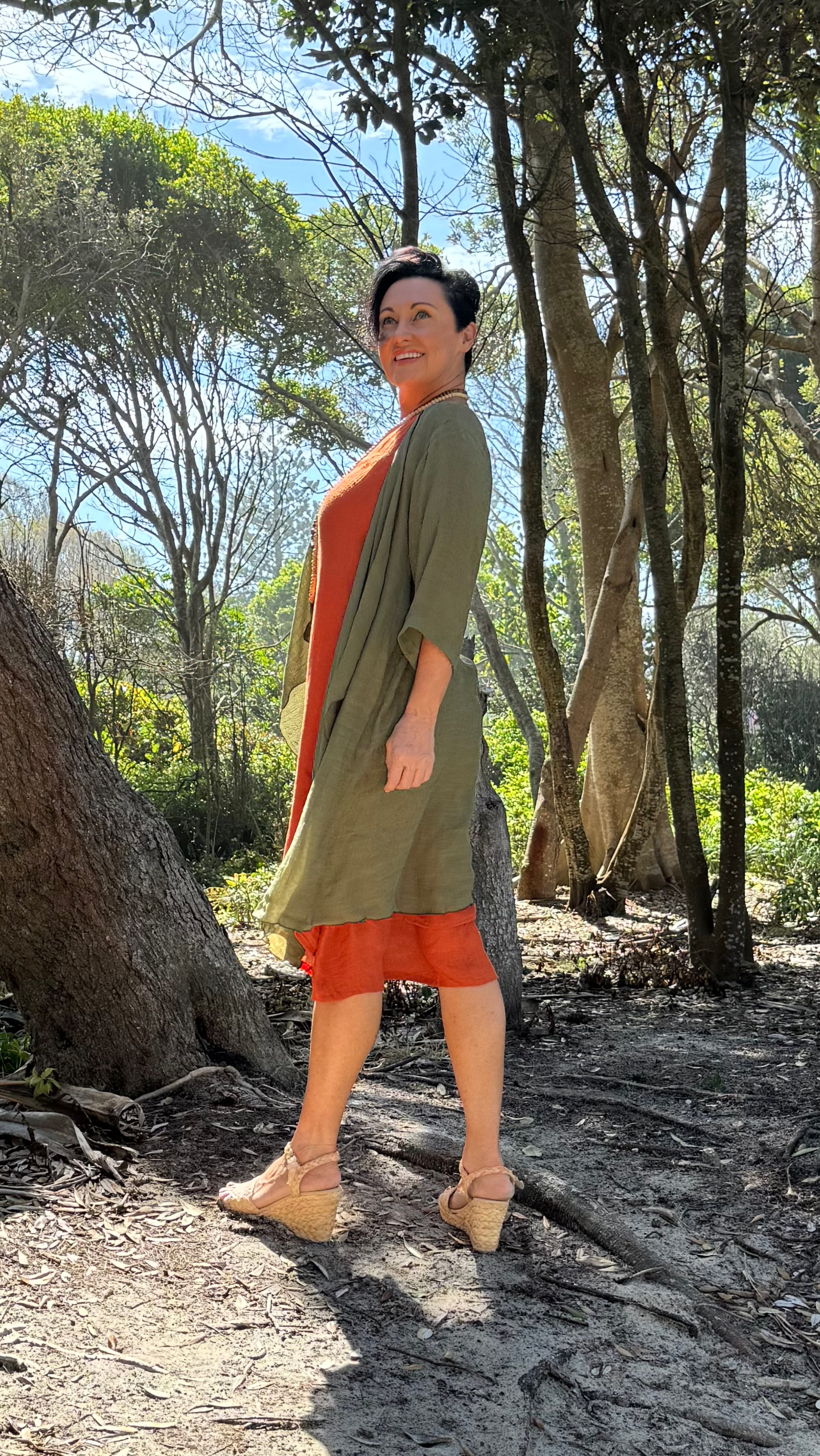 LAST CHANCE Chelsea Dress in RUST