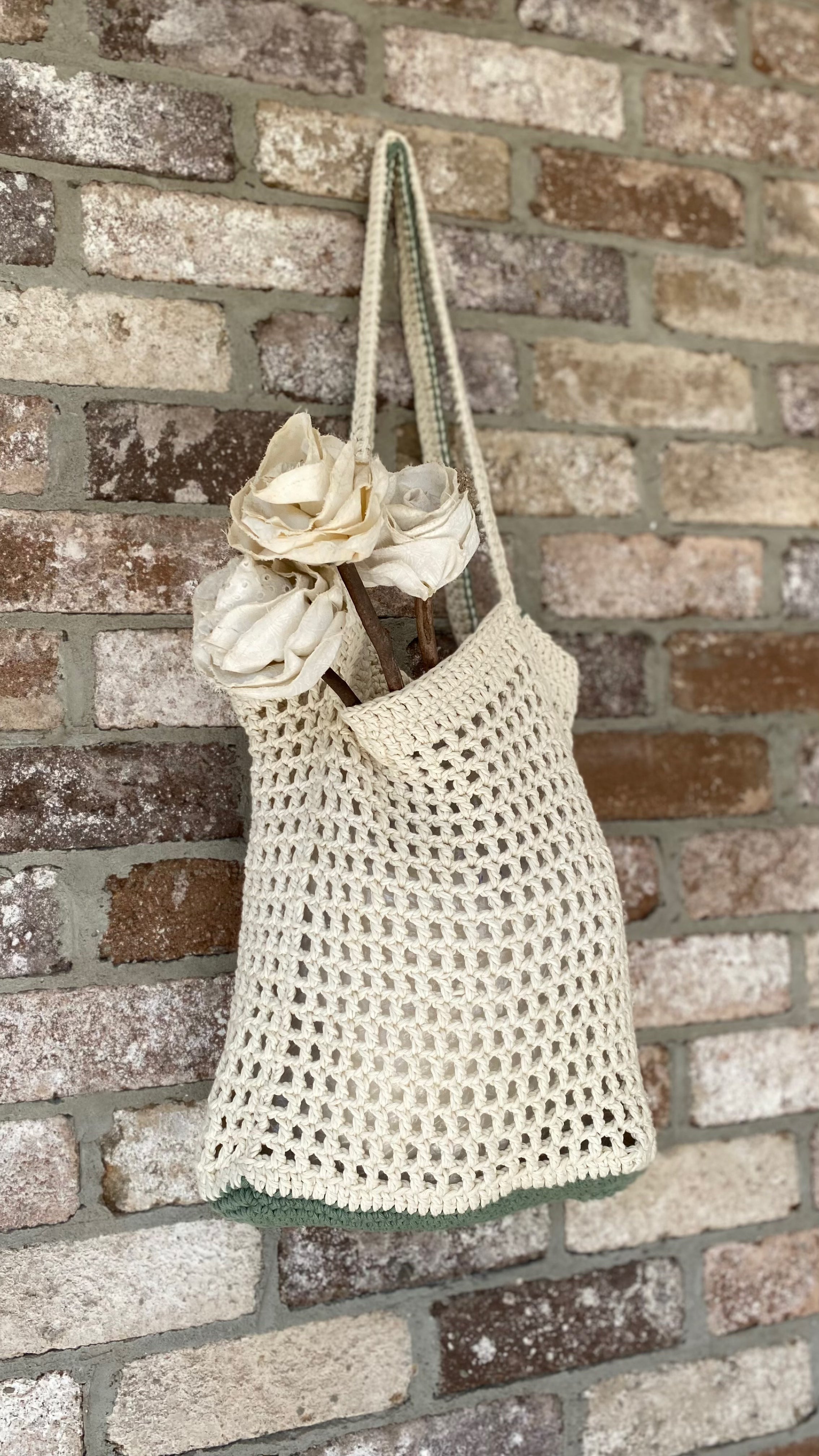 NEW Organic Cotton Crochet Bag