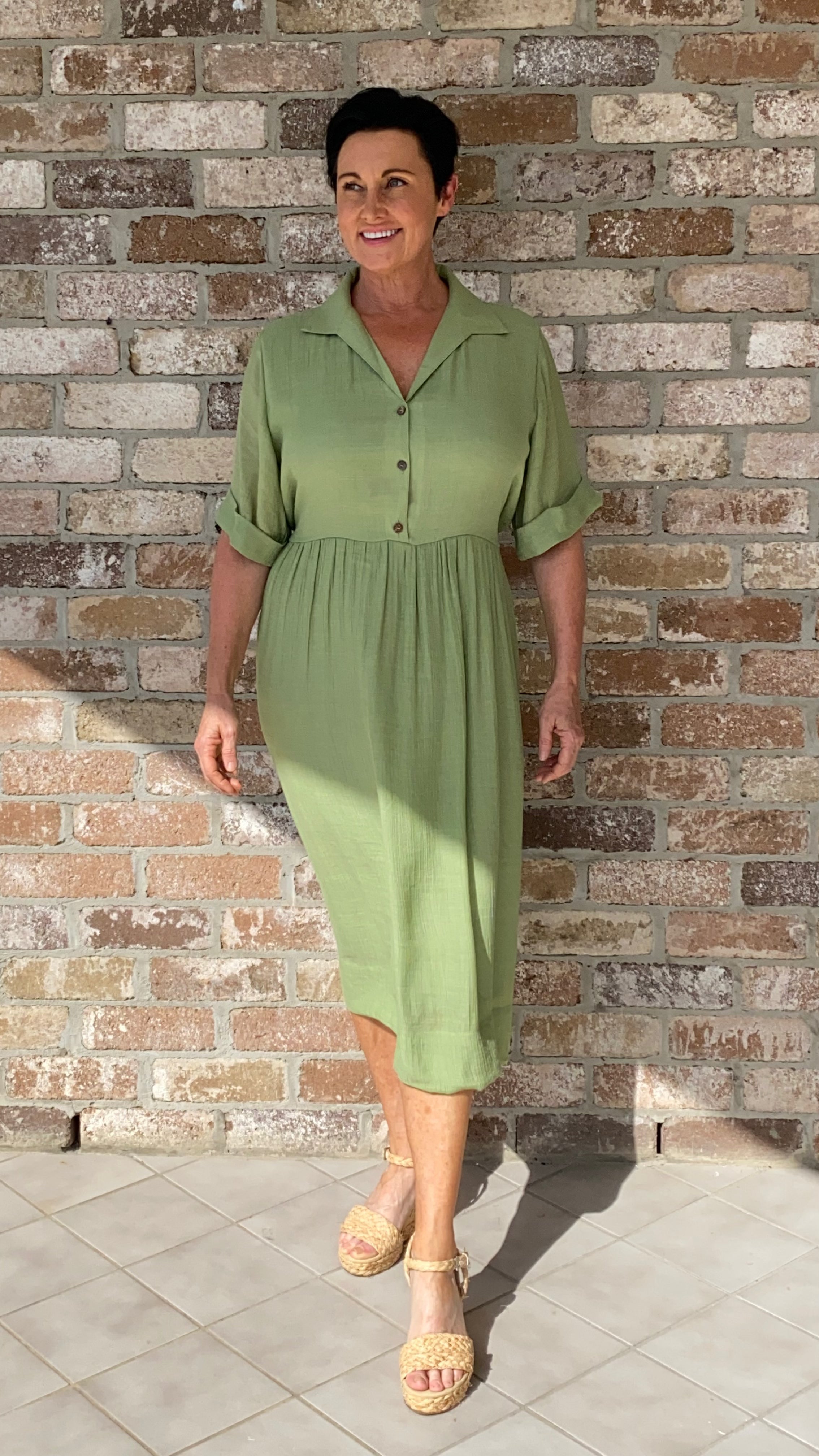 NEW to SALE Peggy Sue Dress in Soft Mint