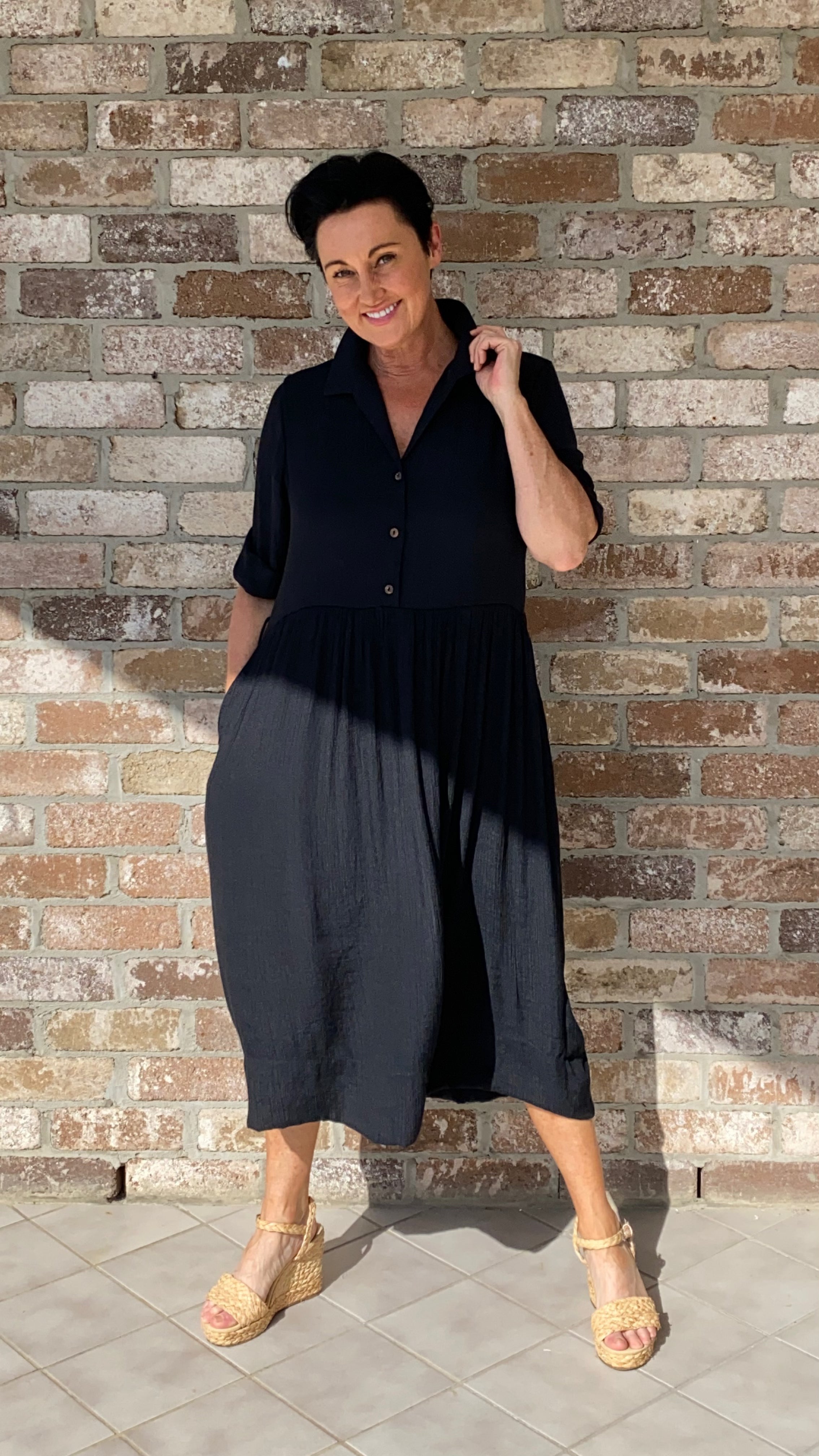 Peggy Sue Dress in Black