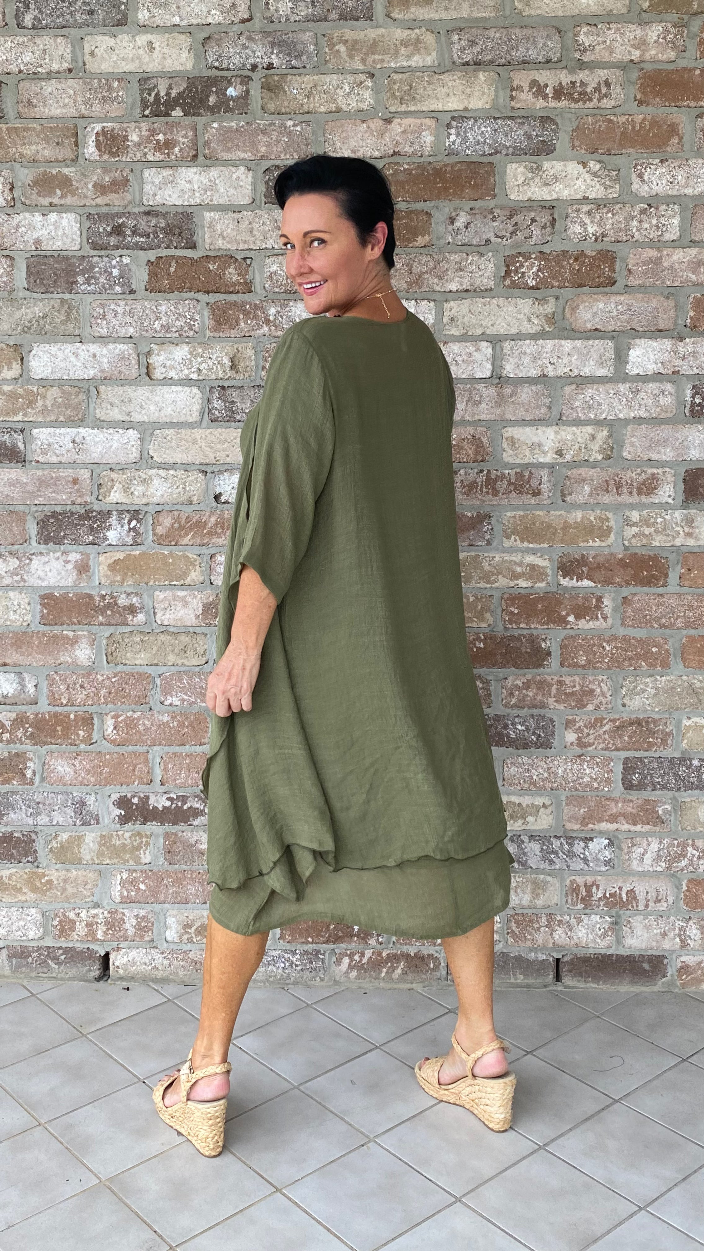 NEW LONG Infinity Jacket/Top Olive