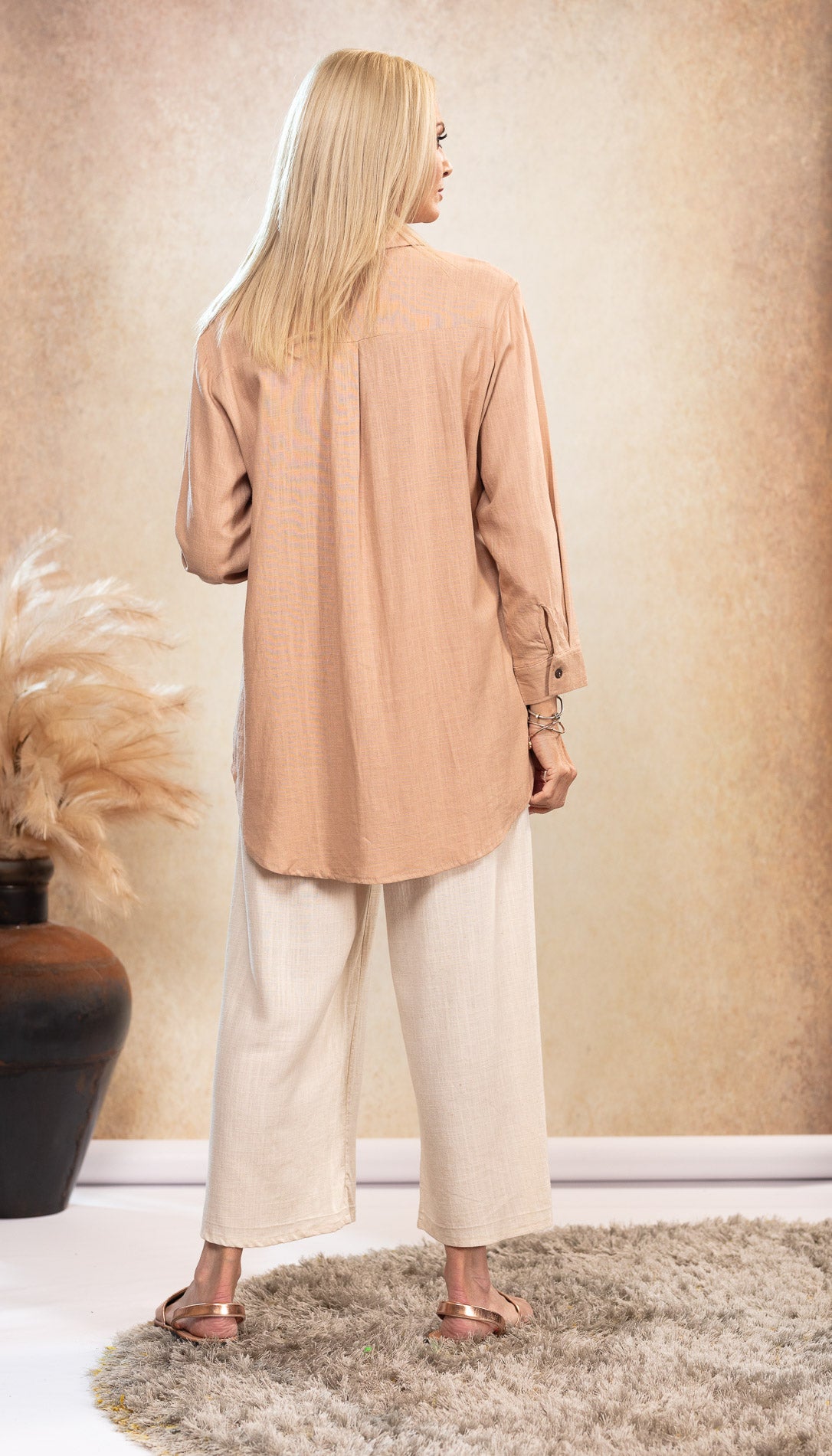 Classic Linen Shirt in Dusk freeshipping - White Amber the Label