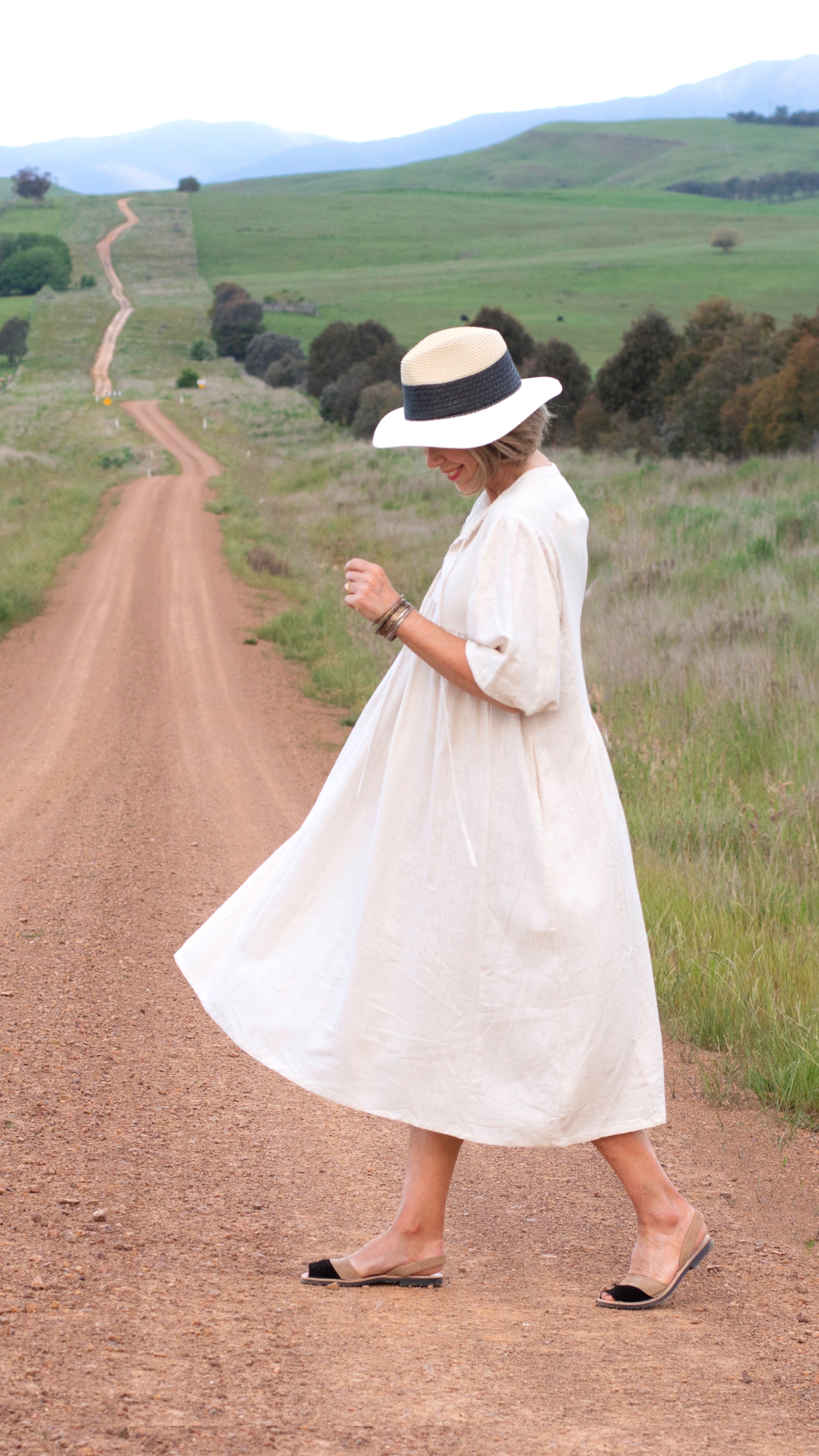 NEW Linen Faraway Dress in Sand freeshipping - White Amber the Label
