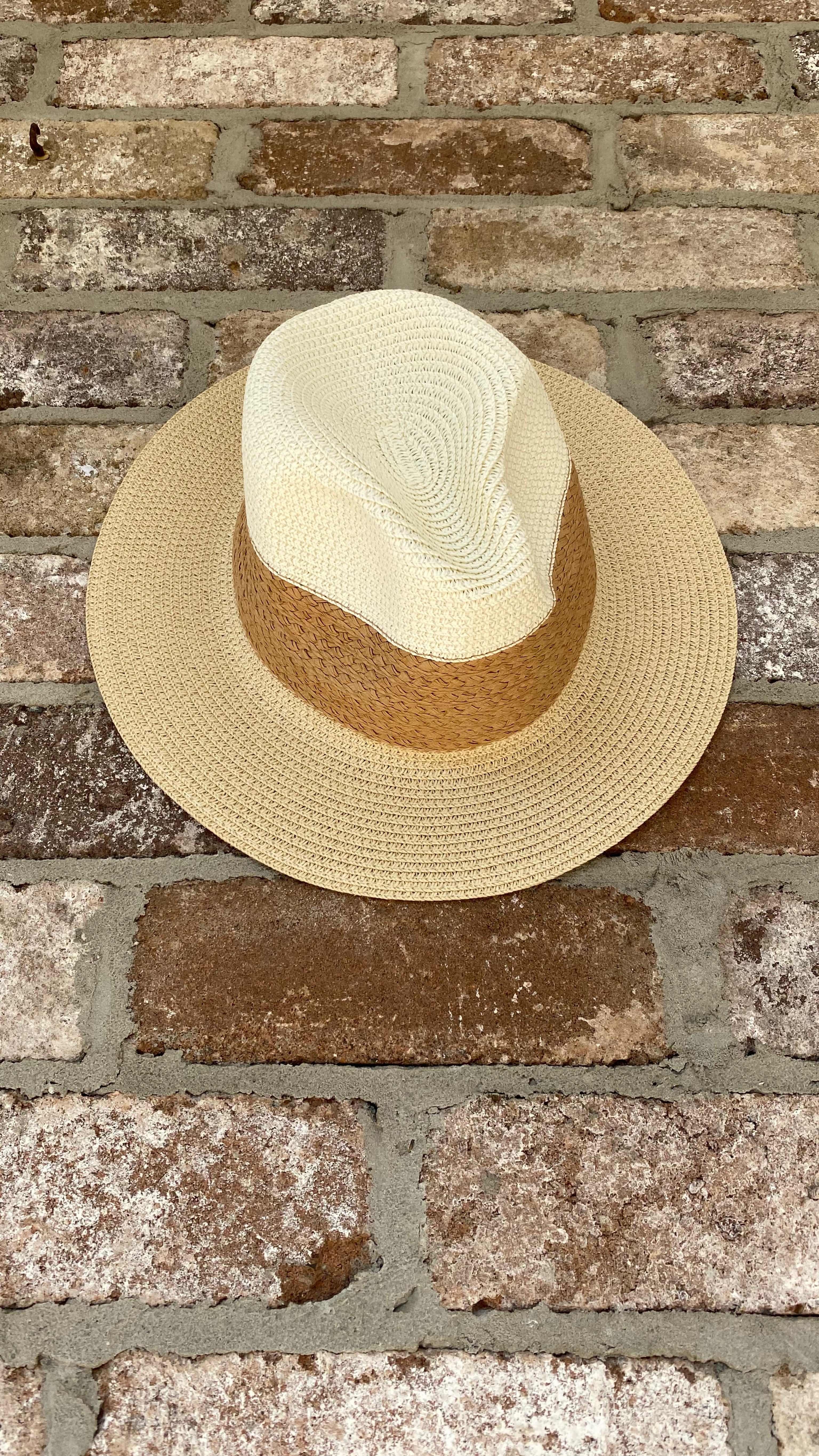 NEW Panama Hat CARAMEL Band freeshipping - White Amber the Label