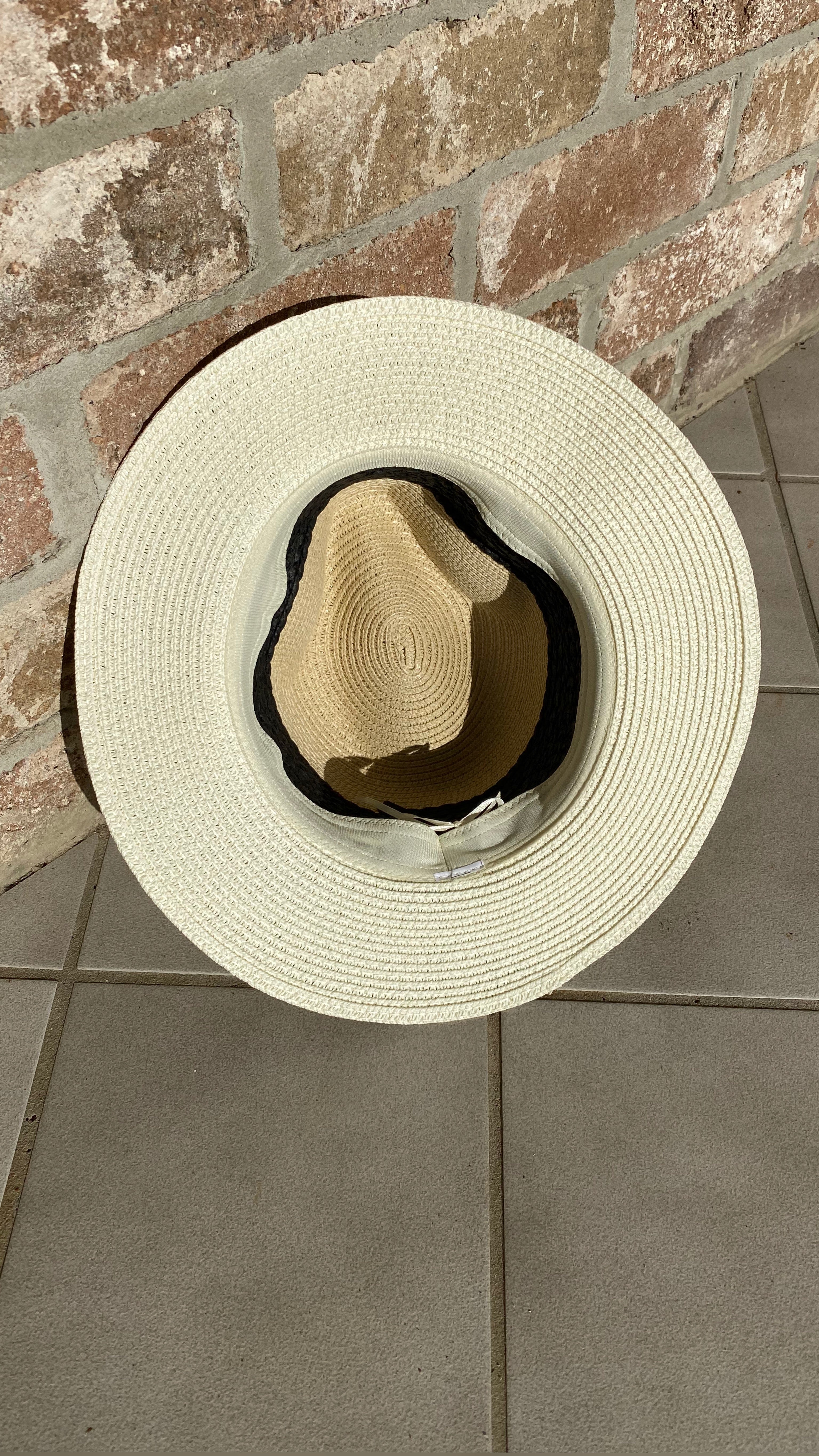 NEW Panama Hat BLACK Band freeshipping - White Amber the Label