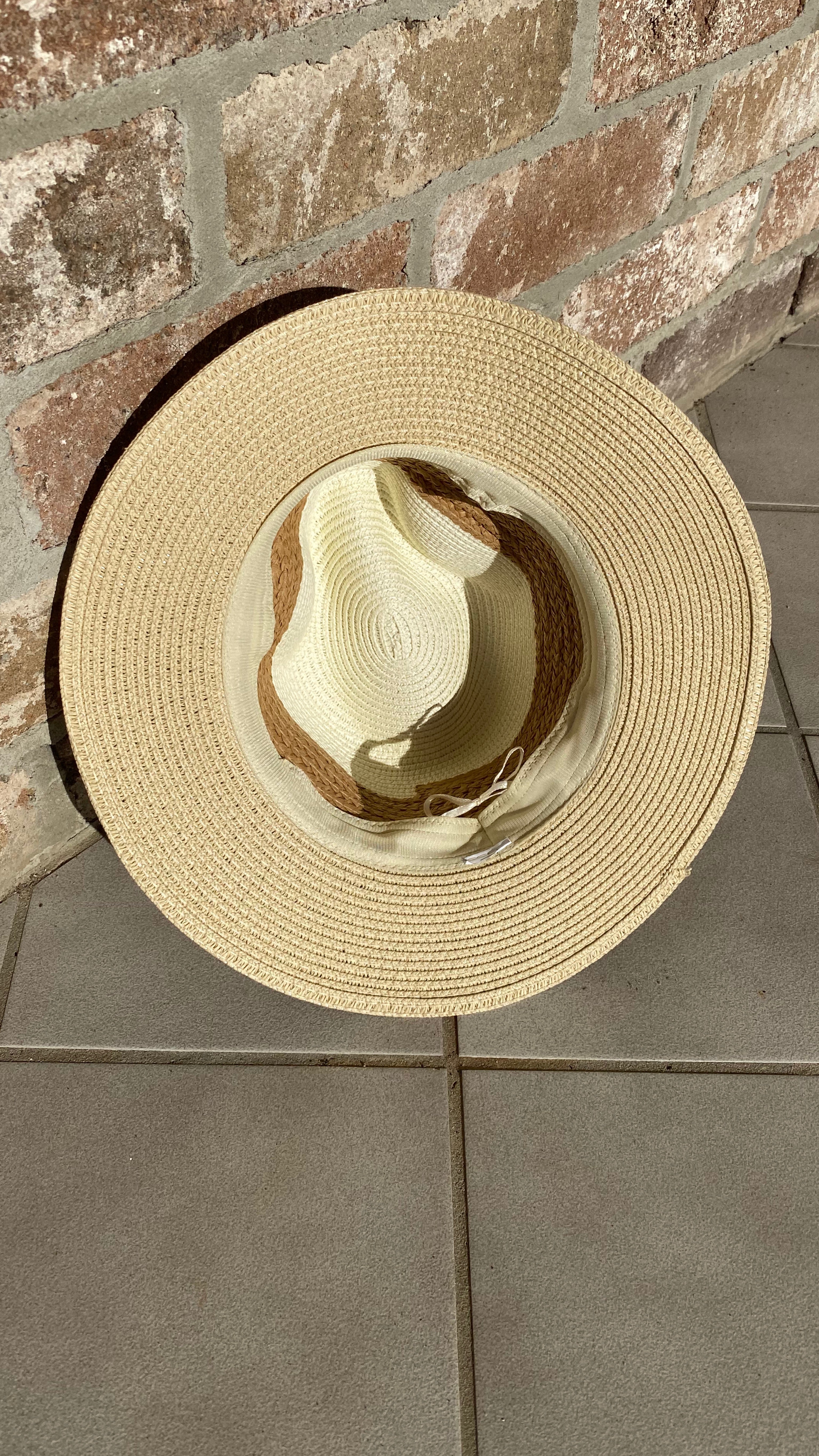 NEW Panama Hat CARAMEL Band freeshipping - White Amber the Label