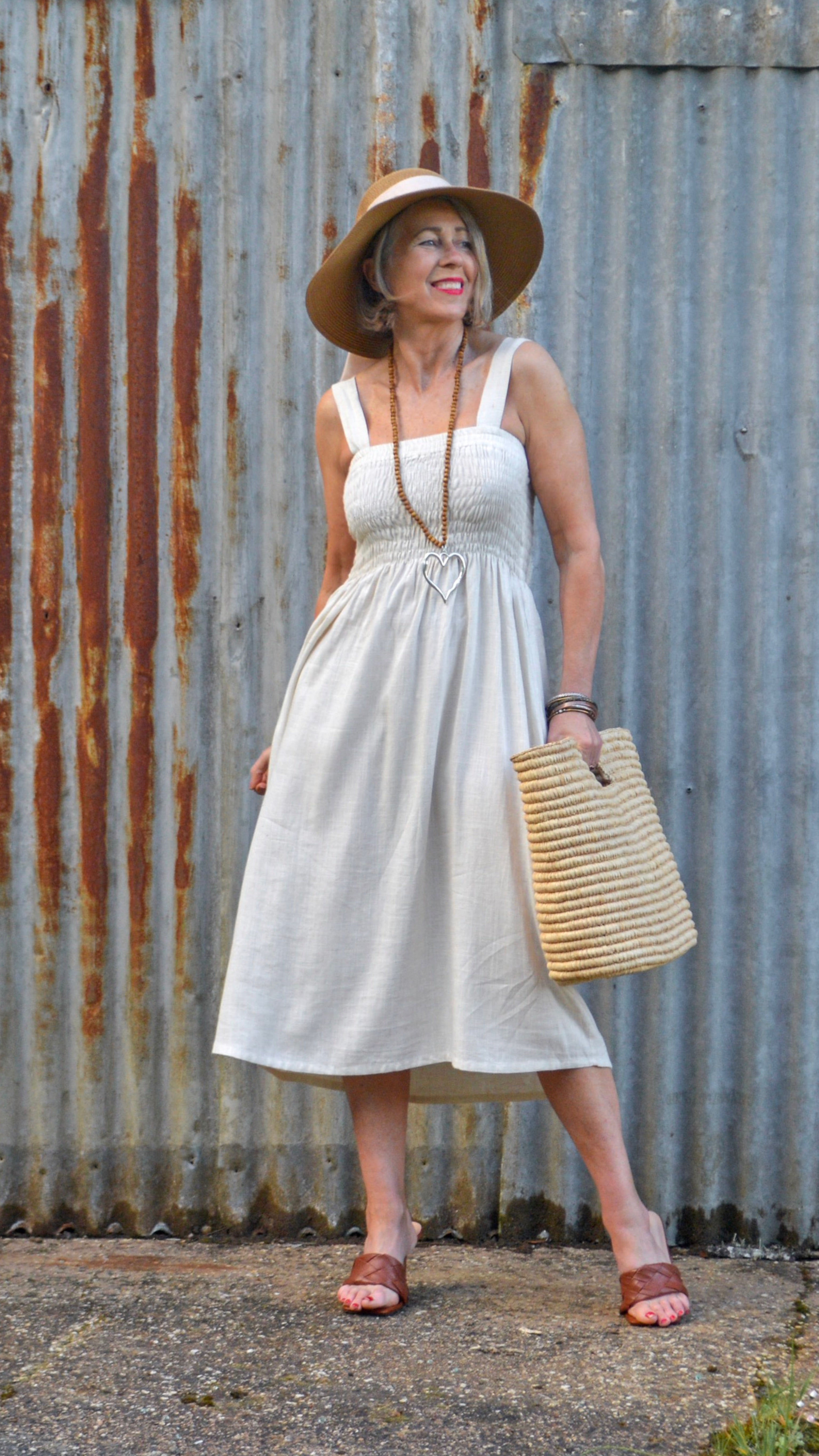 NEW Linen Skirt/Dress in Sand freeshipping - White Amber the Label