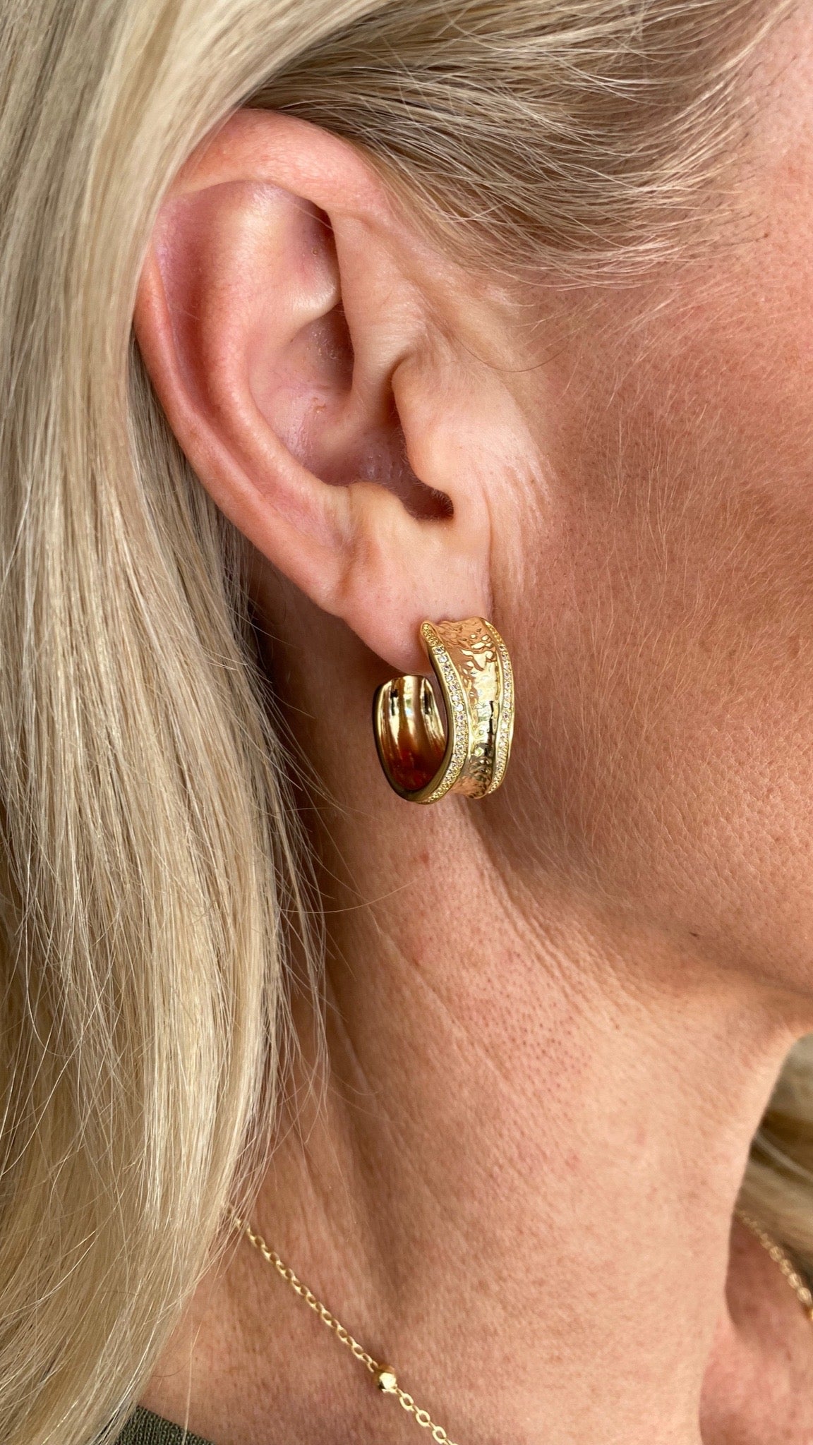 NEW Rustic Hoop Earrings